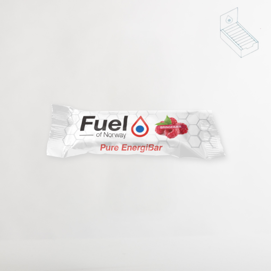 Pure EnergiBar Bringebær 24pk